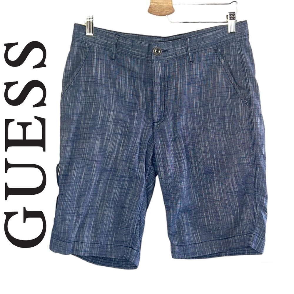 Guess Blue/White Designer Summer Boat Shorts Size 32